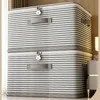 Foldable Clothes Storage Bins with Durable Handle Waterproof Wardrobe Sorting Storage Bucket Large Capacity Multifunction 4