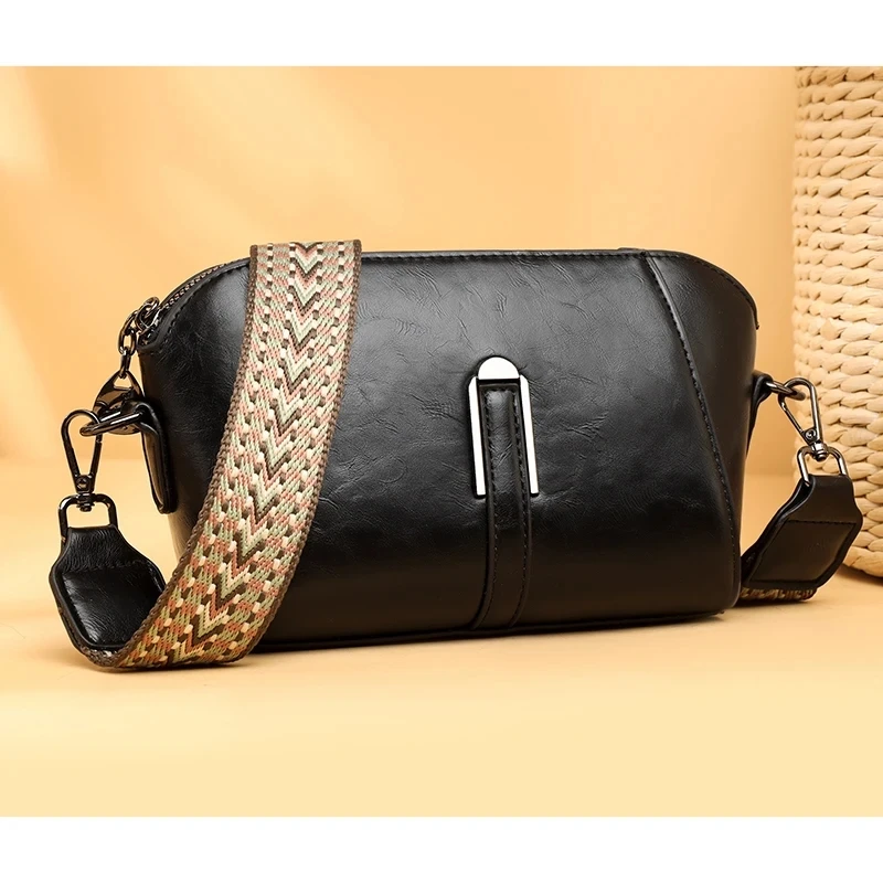 High Quality Small Crossbody Bag Women Trend Luxury Oil Wax Leather Shoulder Bag Fashion Ladies Handbag And Messenger Purse