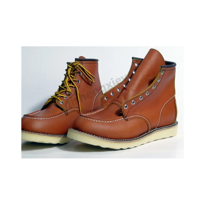 YQ875 ROCK CAN ROLL Size 35-49 Super Quality Genuine Italian Cow Leather Handmade Goodyear Welted Classic Rider Boots 3 Colours