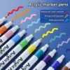 Acrylic marker pen set/12-60 colors/multi-purpose art watercolor pen/quick drying/student painting marker/stationery supplies 2