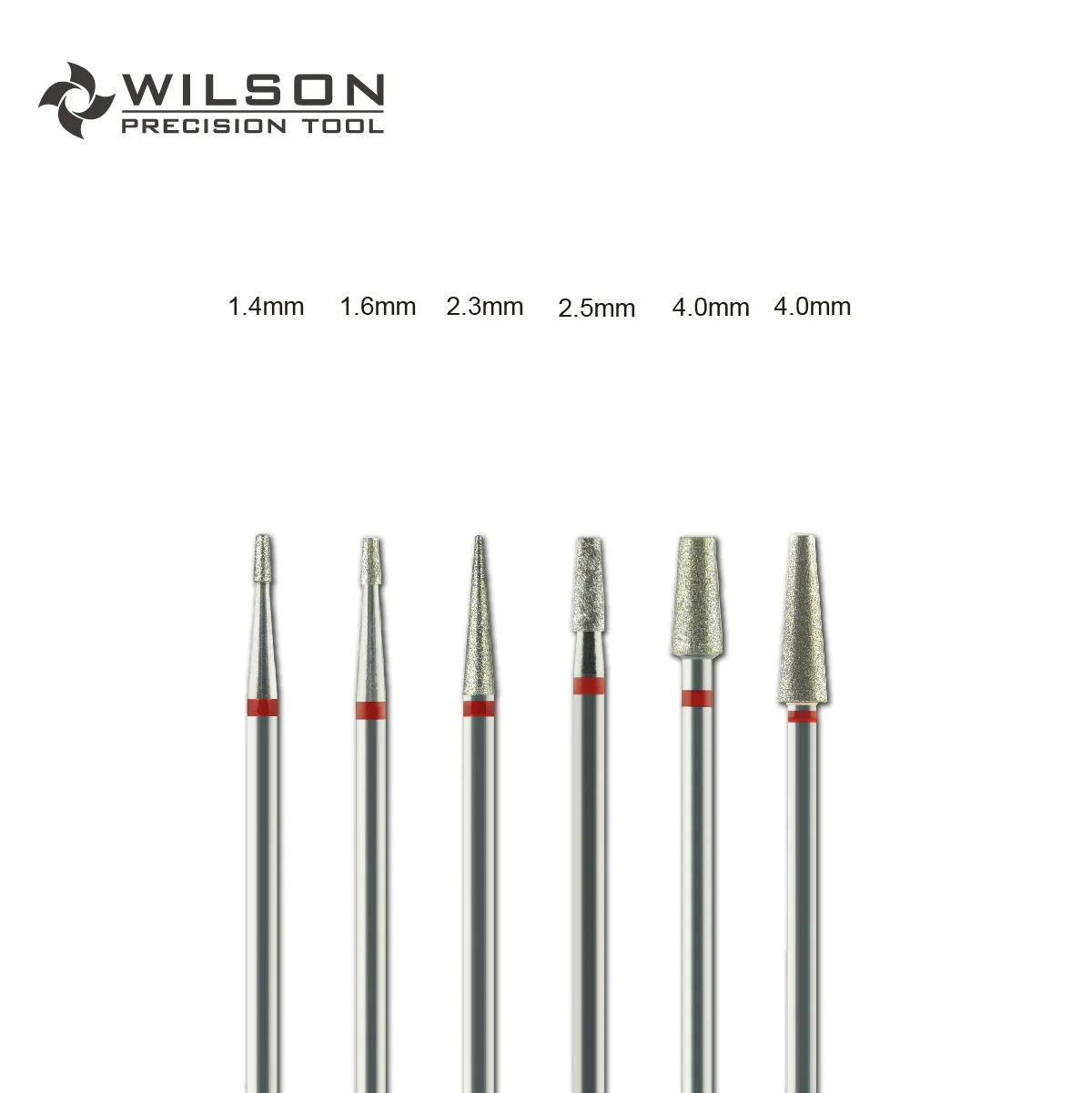 Wilson-테이퍼 모양-다이아몬드 비트 네일 드릴 비트, 전기 매니큐어 드릴 및 액세서리