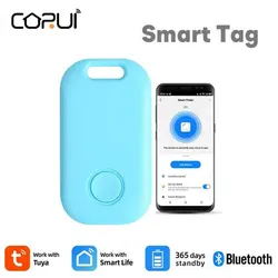 Tuya Mini GPS Anti Lost Tracker Keychain Alarm Smart Wireless Bluetooth-compatible Location Tracker Tag 2-way Search Key Finder