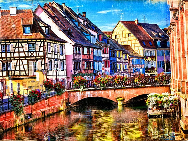 Diamond Painting House Scenery 5D Diamond Mosaic Seaside Landscape Rhinestone Embroidery Full Round Drill Home Decor CY-FJ00137-AE5