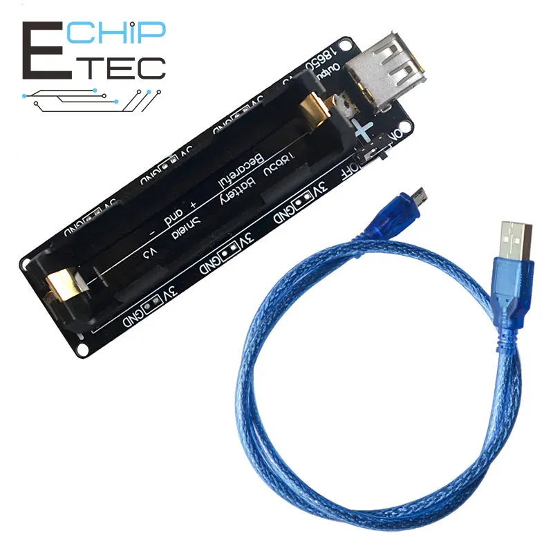 

18650 Battery Holder V3 Development Board Compatible ESP8266 Raspberry Pi 3 Overcharge Protection 5V