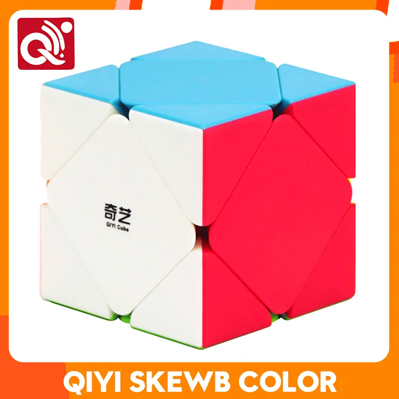 

QiYi QiCheng 3x3 Skewb Spee Cube QiCheng Jelly Positioning Skew Puzzle Magic Cube Skewed Cubo Magico