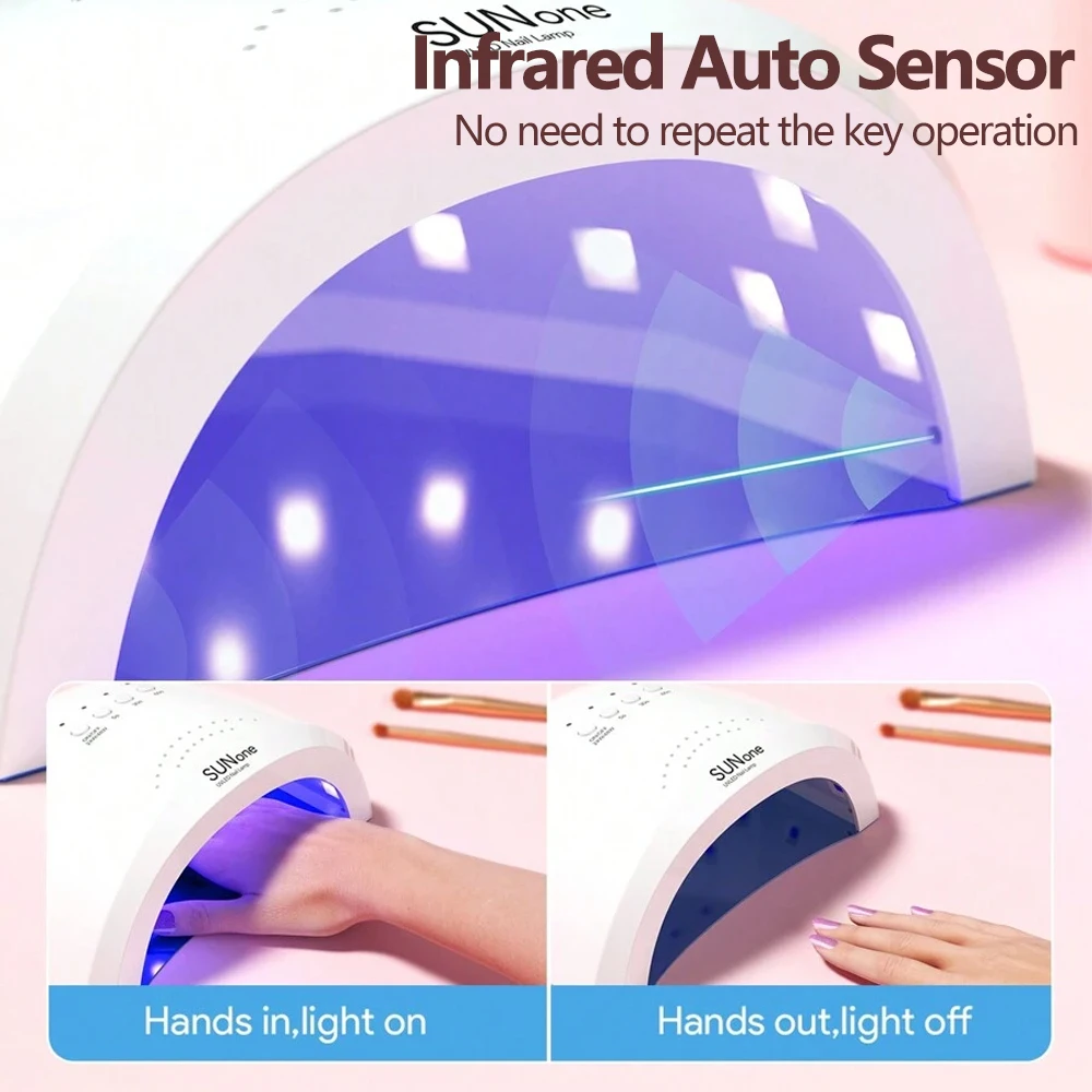 LINMANDA SUNone LED UV Nail Lamp Professional 54W Automatic Sensor Nail Dryer Gel Nail Polish Curing Manicure Equipment Tools 3