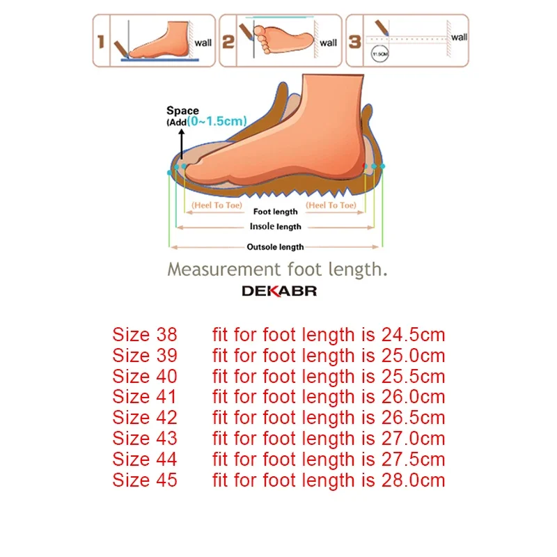DEKABR Men's Shoes Genuine Leather Luxury All Seasons Quality Comfortable Handmade Anti-Skid Platform Men Casual Shoes 6