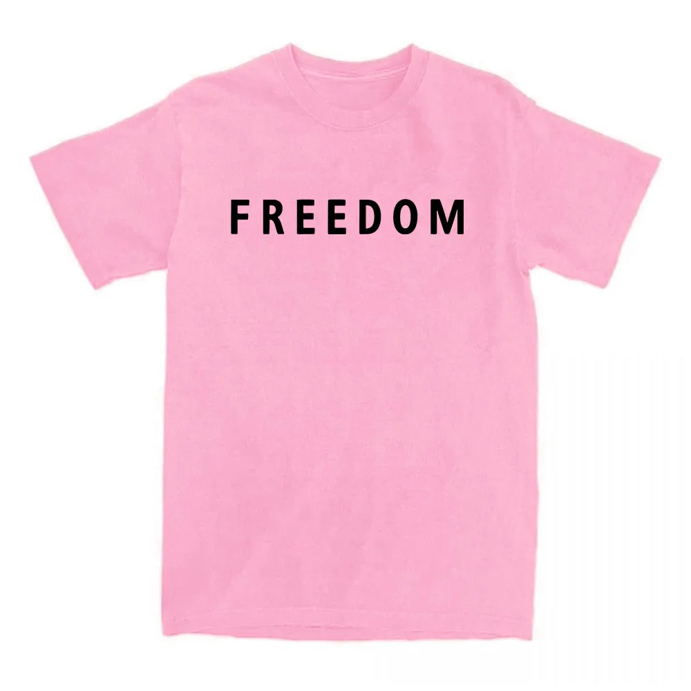 Freedom Charlie Kirk T-shirt Cotton Loose Casual Female/Male Tshirts Unisex Streetwear America American Fashion Women T Shirts 4