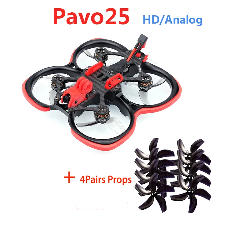 

BETAFPV Pavo25 4S 2.5inch BWhoop FPV Quadcopter F405 AIO 20A V4 Flight Controller Caddx Nebula Pro Nano Vista 1404 4500KV Motor