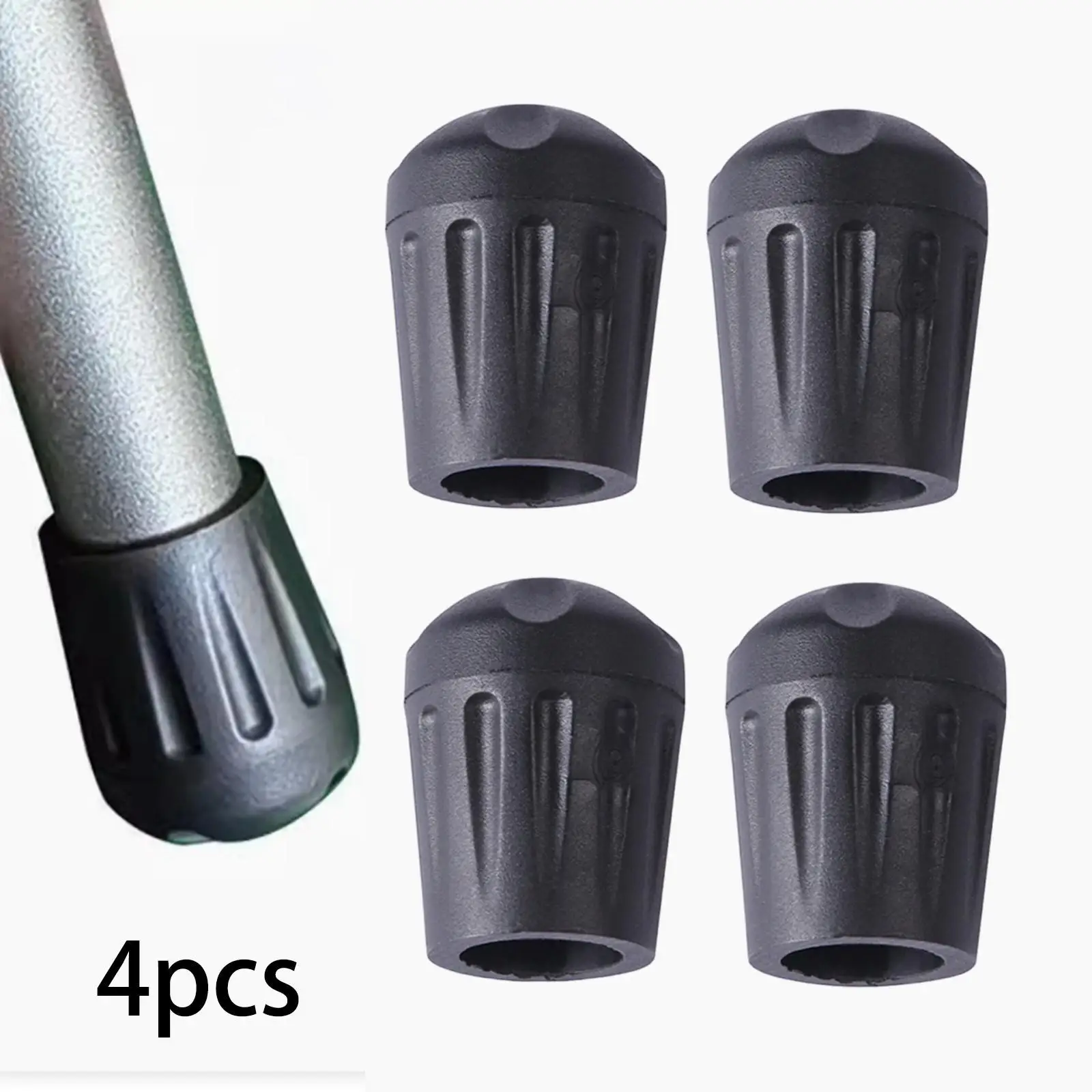 Camping Chair Leg Foot Cover Flexible Rubber Easy Install Floor Protector Replacement Pad for Outdoor Garden Chair