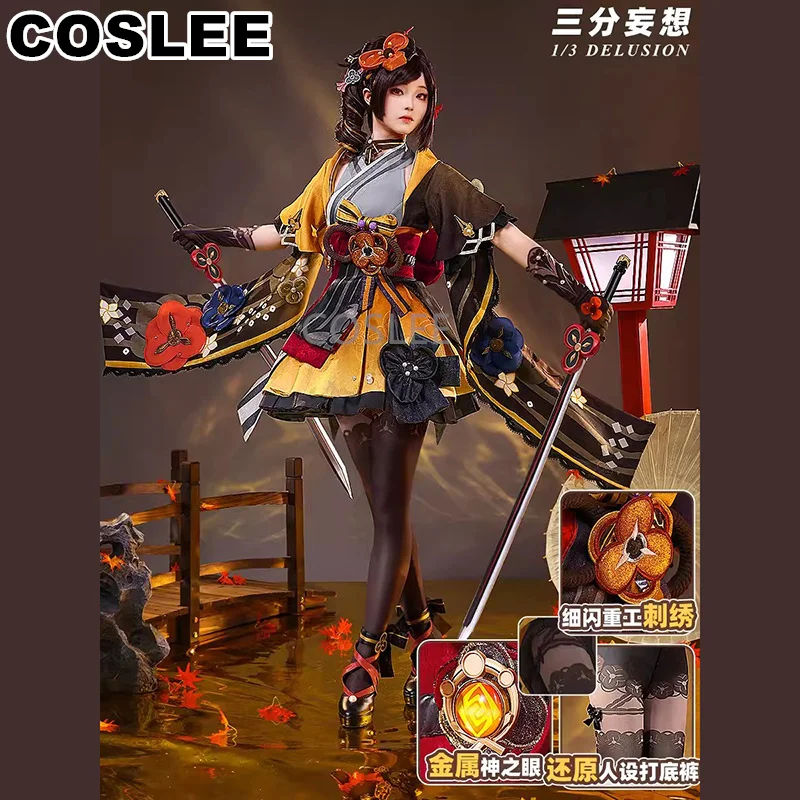 

COSLEE Chiori Cosplay Costume Genshin Impact Game Suit Elegant Lovely Kimono Uniform Dress Halloween Party Outfit For Women New