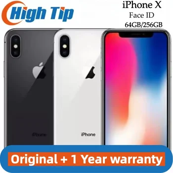 Original Unlocked Apple iPhone X Face ID 64GB/256GB ROM 5.8" 3GB RAM 12MP Hexa Core iOS A11 Dual Back Camera 4G LTE Mobile phone