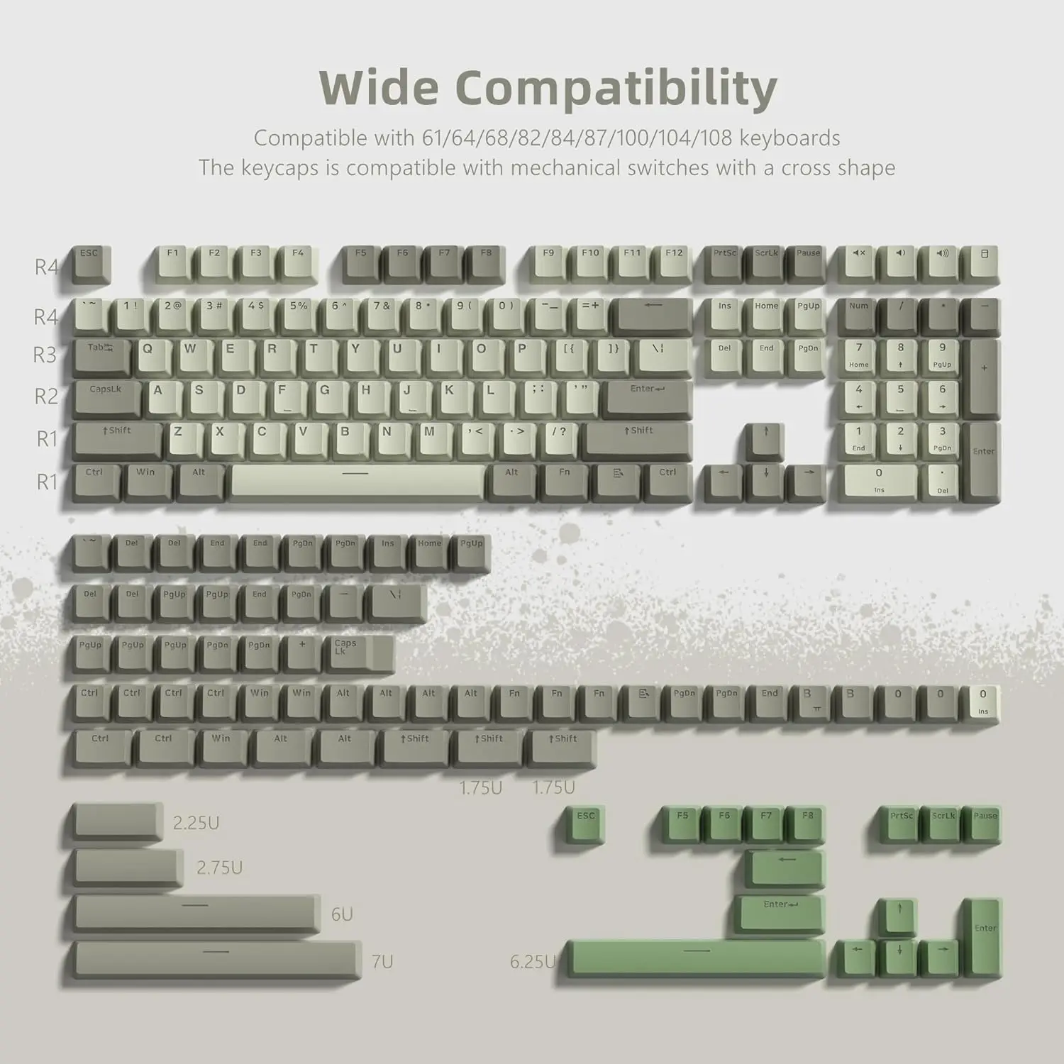 Tiro Dobro Pbt Keycaps do Perfil do Oem 166 Chaves Brilham Através de Keycaps Teclado Mecânico do Jogo Cereja Gateron Interruptores do mx o - Imagem 2
