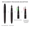 HongDian No.35 Soft Nib EF F M Assembly Converter/Piston Version OEM Fountain Pen Nib Unit for Calligraphy & Writing Stationery 4