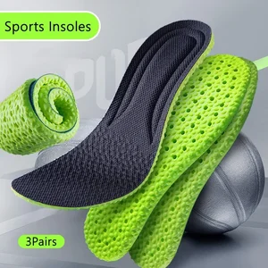 6 Pieces Sports Running Insole for Shoes Soft Shock-Absorbing Arch Support Plantar Fasciitis Template Insoles for Feet Shoe Sole