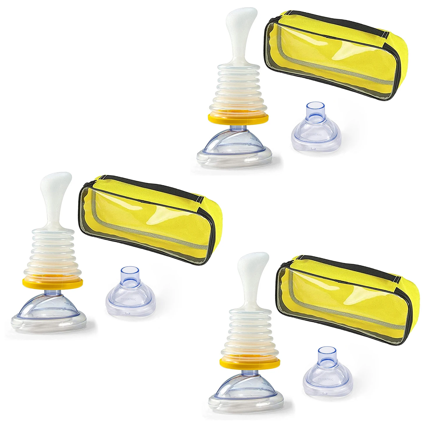 4PCS/Set Choking Rescue Kits First Aid Kit Choking Device Adults & Children 2 Size Home Asphyxia Rescue Device Anti Suffocation