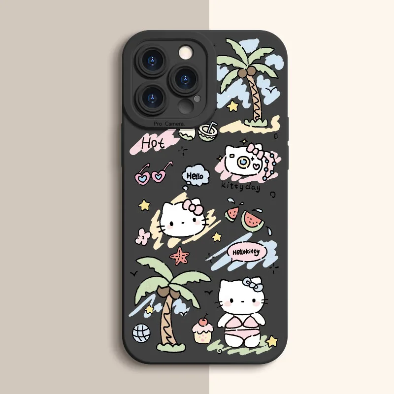 thumbnail image 1 of Sanrio Kuromi Hello Kitty funda suave para Xiaomi Redmi Note 12 13 Plus Trubo 11 11S 10 10S 9S 9 Max 8 7 10C 12C 13C cubierta impresa, 1 of 5