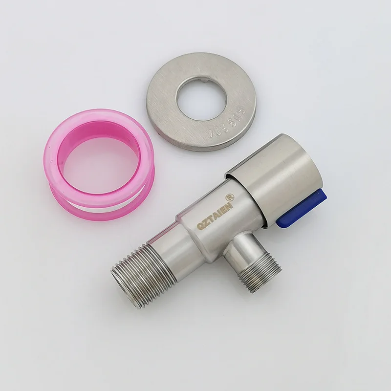 Angle valve triangle valve faucet valve Angle Valve 1/2 Inlet 3/8 Outlet Angle Stop Valve Control Water Shut Off for Water Pipes Faucet Toilet