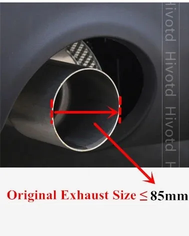 Glossy Carbon Exhaust Tip Pipe For Mini Cooper F54 F55 F56 F57 R60 R61 F60 R55 R56 R57 R58 R59 S JCW 1 Pcs exhaust pipe tip