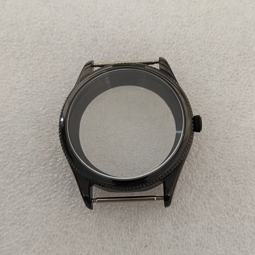 Stainless Steel Polished 42.5mm Watch Case for Manual Mechanical Movement Watches (Fits 37mm Dial)