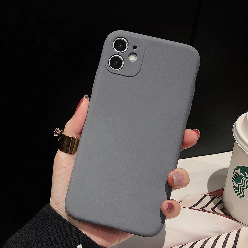 Sleek Matte Soft Silicone Phone Case