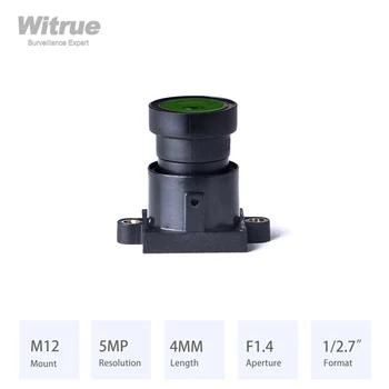 Witrue-스타라이트 렌즈 M12 * P0.5 마운트 HD 5MP 4MM 조리개 F1.4 포맷 1/2.7 