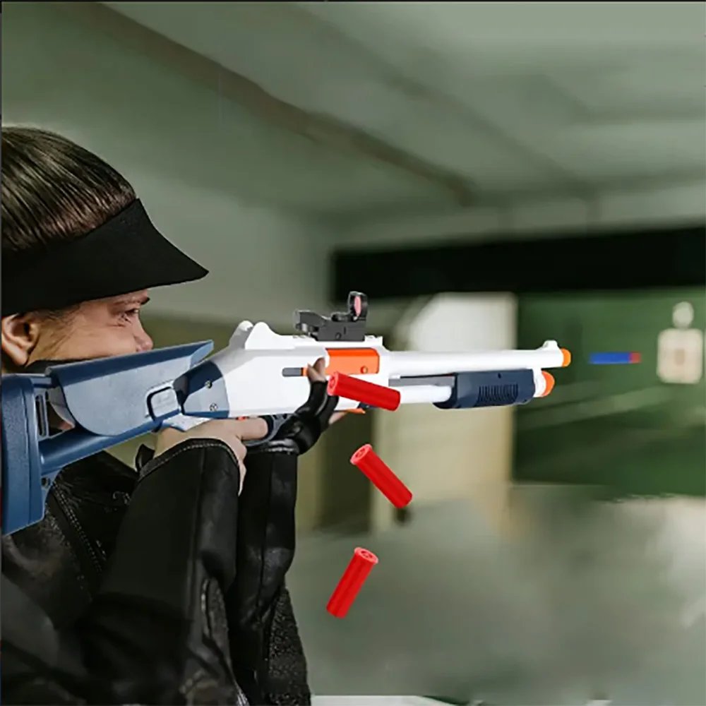 Outdoor Sport Shell Ejecting Shotgun Toy Gun For Adults Kids Best Toy Guns For Boys Age8+ Shoot Games Dropship Shopify Toys 2