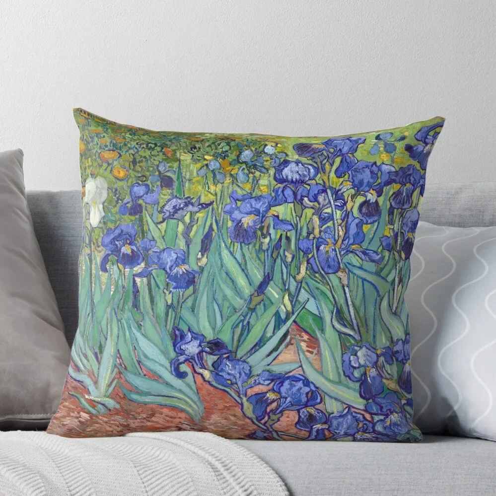 

Van Gogh - Irises Throw Pillow Decorative pillowcase autumn pillowcase Pillow Cases Decorative