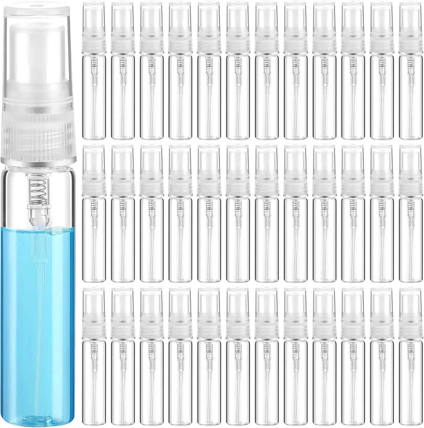 Mini Spray Bottle 5/10/20/30/50Pcs Empty Perfume Atomiser 3ML 5ML 10ML Refillable Portable Sample Tool
