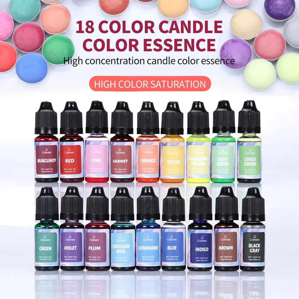 

10ml Resin Pigments Candle Soap Dye DIY Epoxy Resin Mold Liquid Colorant Soy Wax Beeswax For Jewelry Making Supplies Resin Craft