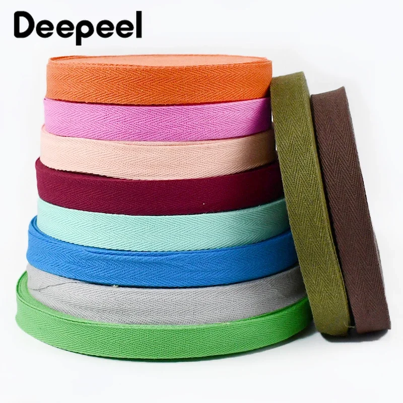 1Roll(45Meters) 20mm Cotton Webbing Handbag Shoulder Strap for Garment Backpack Belt Shoes Ribbon DIY Sewing Supply Accessories