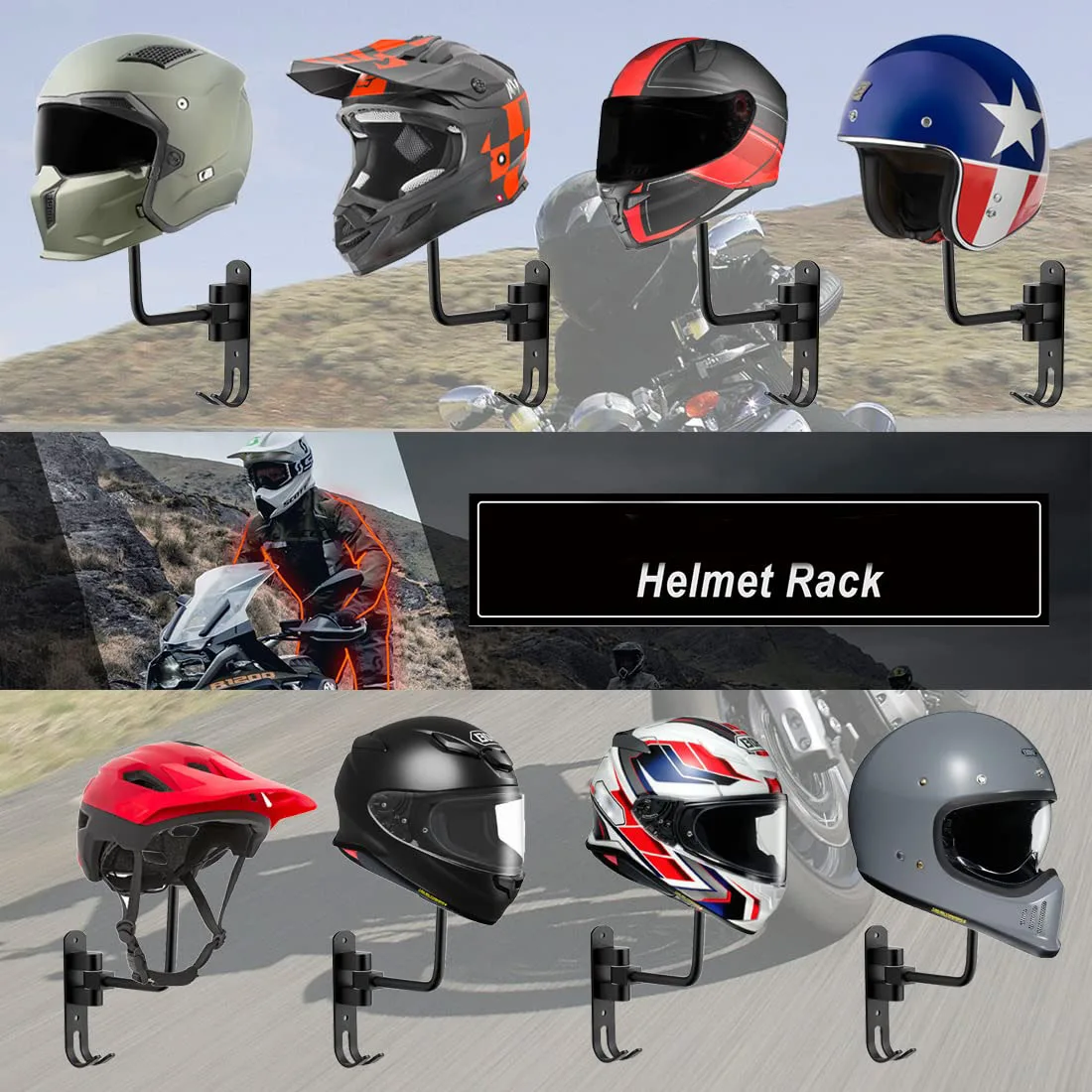 Support casque moto - Équipement moto