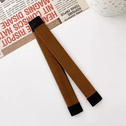 Elegant Hair Accessories - French Twist Bun Maker with Synthetic Donut Design (Light brown)