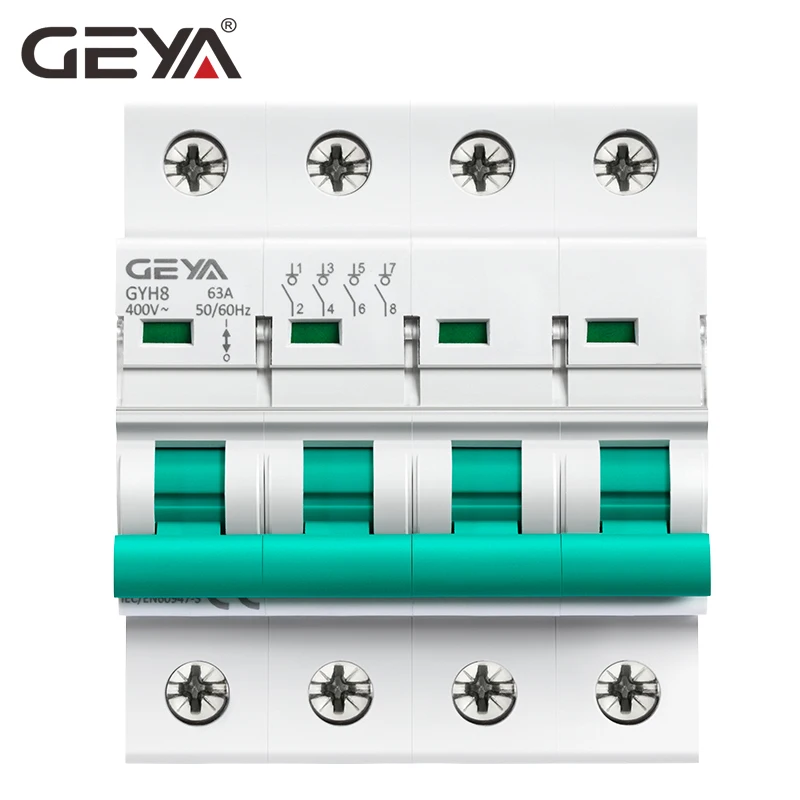 geya interruptor principal de isolamento gyh8 trilho din 01