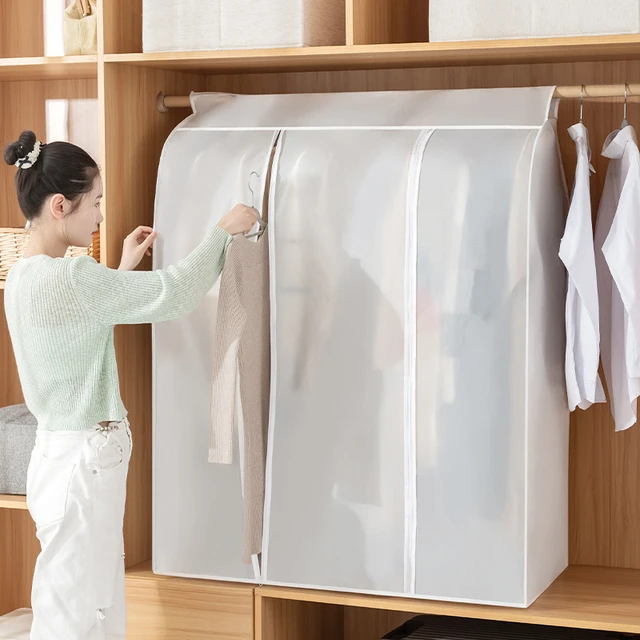 Closet Storage Clothing Cover  Garment Bags Hanging Clothes - Clothes  Hanging Dust - Aliexpress