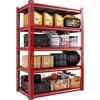 Garage Shelving 72" H Tall Storage Shelves Sturdy Metal Shelves for Storage 5 Tier Wide Heavy Duty Shelving Deep Storage 1