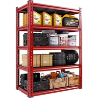 Garage Shelving 72" H Tall Storage Shelves Sturdy Metal Shelves for Storage 5 Tier Wide Heavy Duty Shelving Deep Storage 1