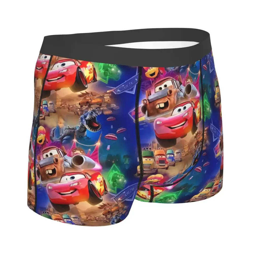 Custom Lightning McQueen Car Collage Boxers Shorts Men's Briefs Underwear Cool Underpants
