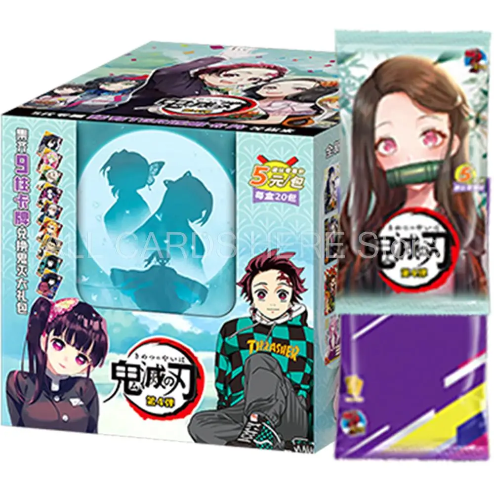 

Newest Demon Slayer Anime Collection Cards Box Agatsuma Zenitsu Kamado Nezuko Limited SP GP SSP Flash Collectible Card Boys Toys