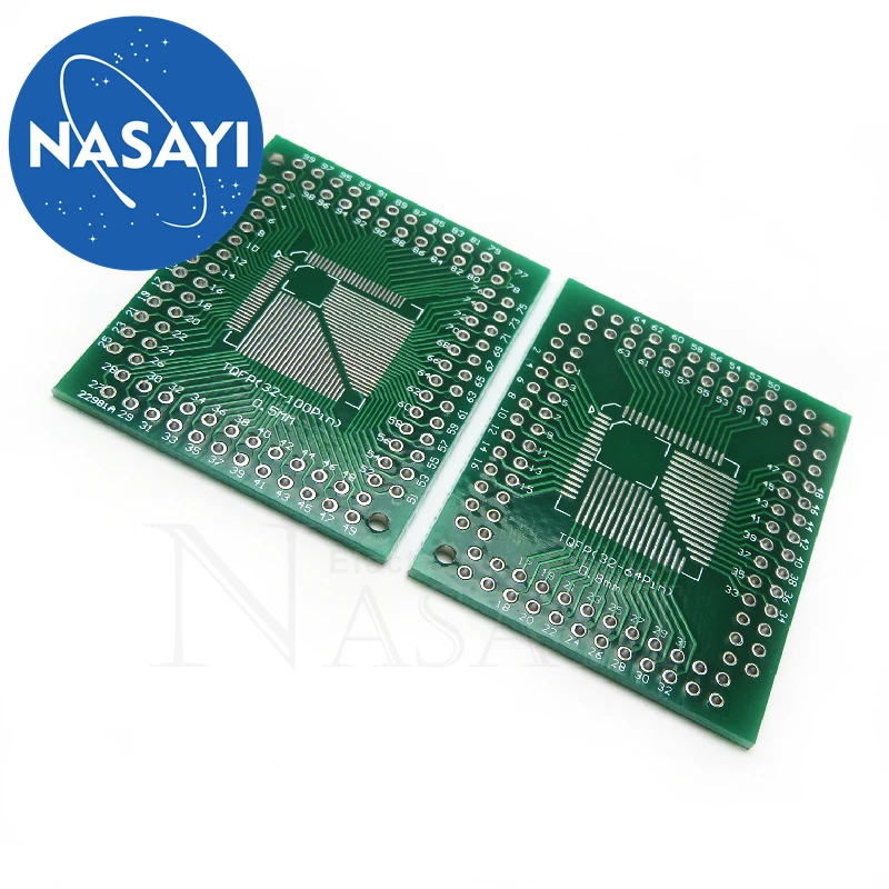 

Плата адаптера FQFP TQFP 32 44 64 80 100 LQFP, 0,5/0,8 мм, 10 шт.