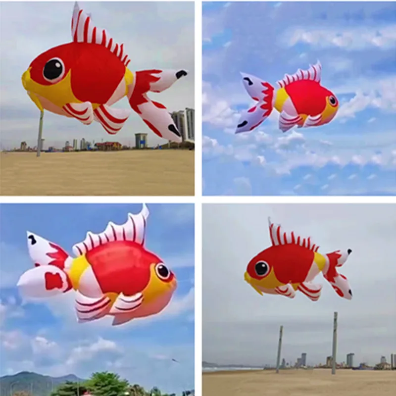 

Free Shipping 5m goldfish kites pendant inflatable alien kites factory Kite string wind kites paragliding windsurf outdoor