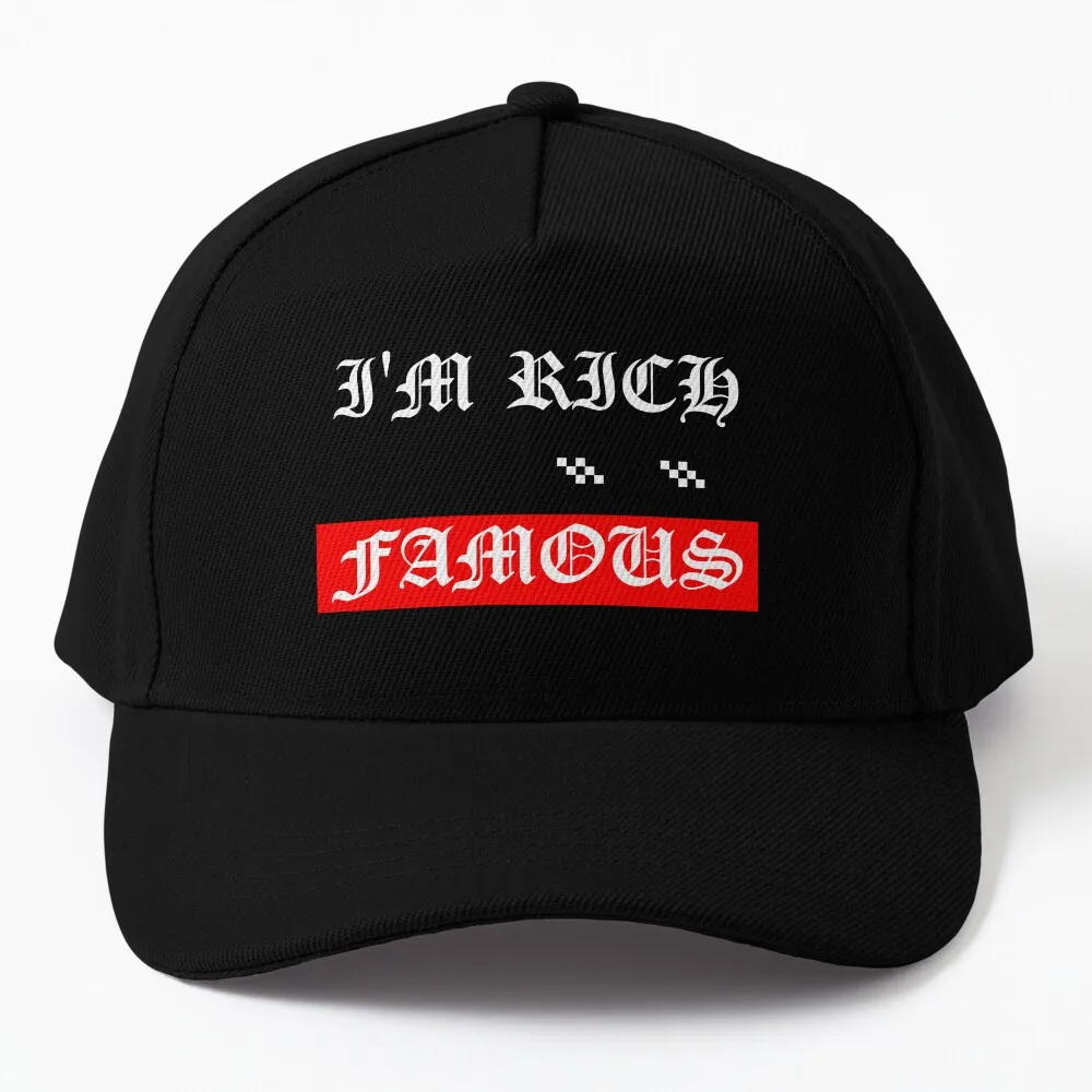 

I'm Rich and Famous Baseball Cap Trucker Cap Beach Outing Golf Hat Man Anime Hat Hat For Girls Men'S