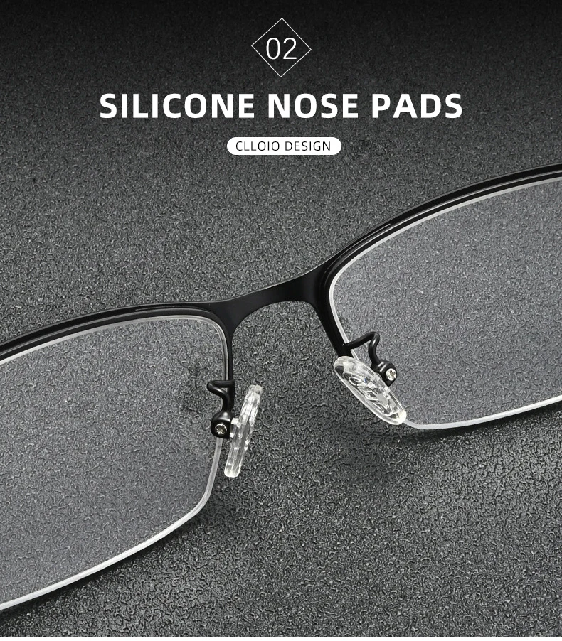 CLLOIO Photochrome Progressive Multifokale Lesebrille Anti Blau Licht Blockieren Männer Frauen Myopie Rezept Brillen Rahmen – Detail 9