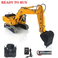 Lesu 1/14 Metal RC Hydraulic Excavator For Diy Pc360 CNC RTR Boys Toys Gifts With Pl18 Control Painted Finished Trucks Thzh1202 1