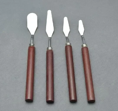 4pieces /lot High Quality Ultra Light Palette Scraper Painting Shovel for Model DIY Model Building Useful Tool