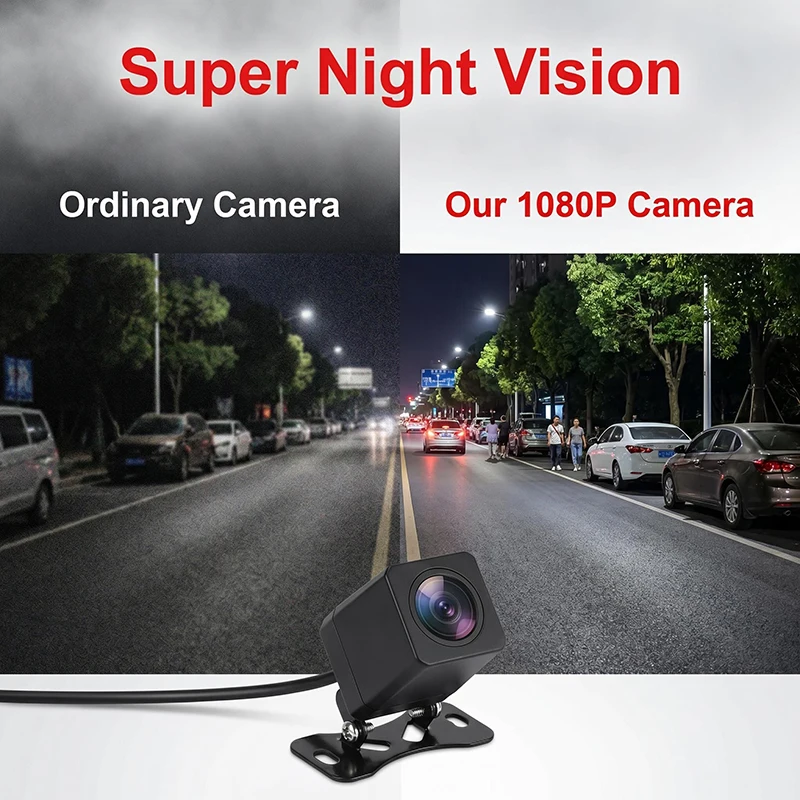 지수이다 4K 녹화 차량용 카메라 DVR 야간 투시 녹화기 4핀1080P HD 야간 투시 후방 카메라 방수 및 자외선 차단 기능