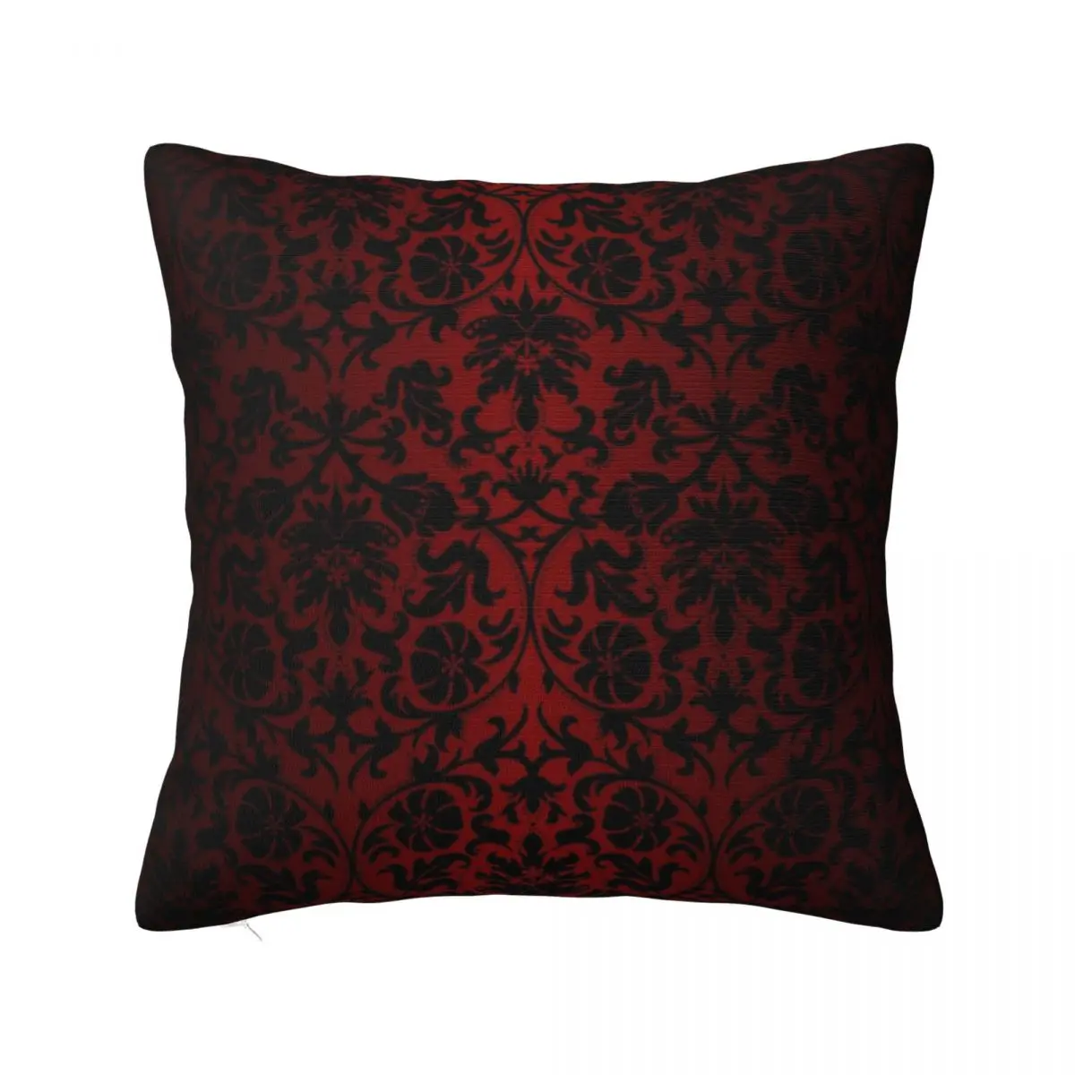

Dark Red and Black Damask Pattern Throw Pillow Christmas Pillow Covers Sofa Cover Throw Pillow Covers