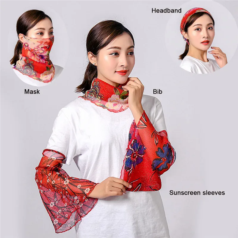 21 Colors mouth mask Face Mask scarf Sun Protection Mask Outdoor Riding Masks Protective Silk Mouth Handkerchief