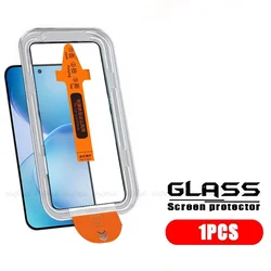 Premium Tempered Glass Screen Protector with Full Cover and Dust - Free Design for OPPO Reno16 FS 5G (1 Front Glass)