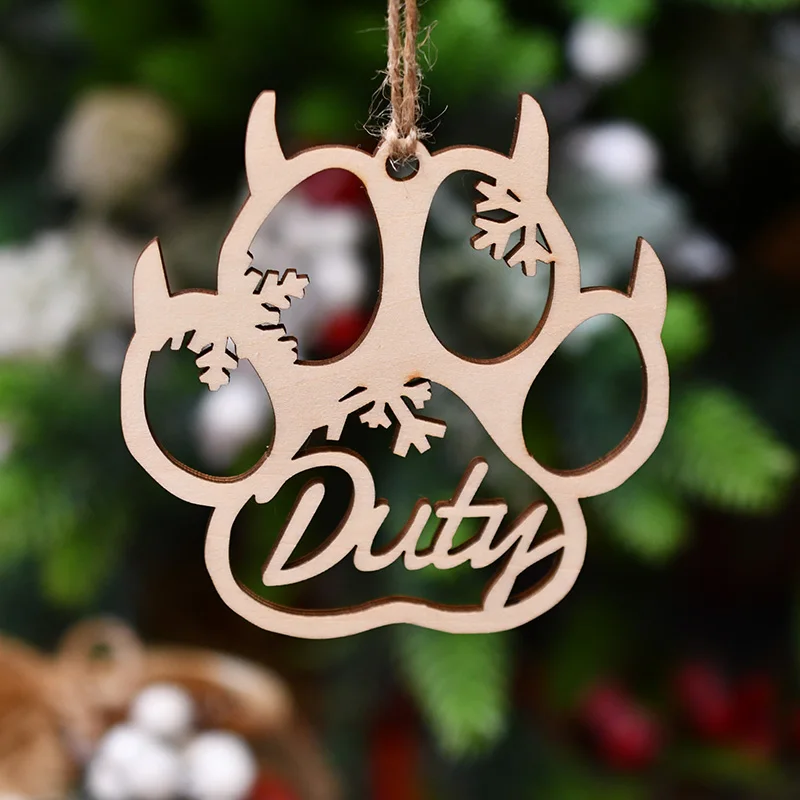 Wooden name ornament Custom-Made Name Christmas Wood Bauble Snowflake Ornament Ball